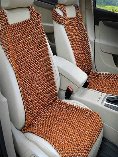 Wooden Seat Bead for Toyota Innova Crysta